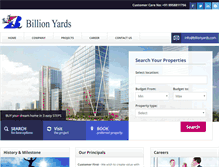 Tablet Screenshot of billionyards.com